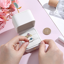 1Pc Imitation Leather Couple Ring Packing Boxes&nbsp;CON-GA0001-38