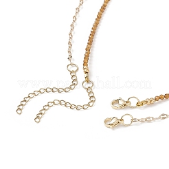 2Pcs 2 Style Natural Red Jasper Teardrop & Brass Initial Letter A Pendants Necklaces Set&nbsp;NJEW-JN04045