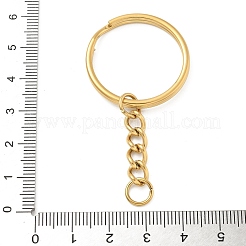 Ion Plating(IP) 304 Stainless Steel Split Key Rings&nbsp;KEYC-M035-01G