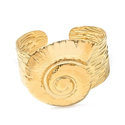 Hammered 304 Stainless Steel Cuff Bangles for Women&nbsp;BJEW-Z177-01G-05
