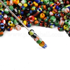 12/0 ガラスシードビーズ  不透明な色が染み込む  ミックスカラー  2mm  穴：0.8mm&nbsp;SEED-S005-M2