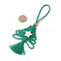 3Pcs Cotton Christmas Trees Pendant Decoration&nbsp;HJEW-JM03830