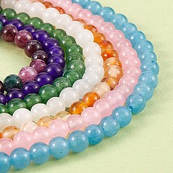 7 Strands 7 Style Natural Malaysia Jade & White Jade & Carnelian Beads Strands&nbsp;G-SZ0001-48