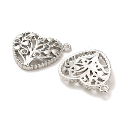 Brass Micro Pave Cubic Zirconia Pendants&nbsp;KK-K355-09P