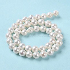 Natural Cultured Freshwater Pearl Beads Strands&nbsp;PEAR-E018-03