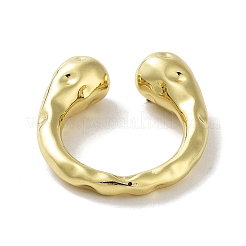 Rack Plating Brass Cuff Rings&nbsp;RJEW-D025-05G