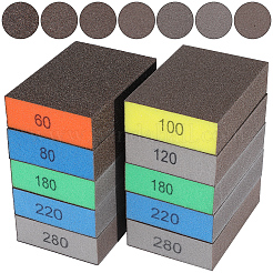 10Pcs Sanding Sponge Grit Sanding Blocks&nbsp;TOOL-SP0001-04