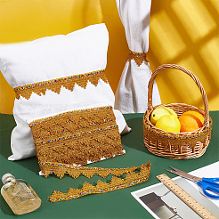 13M Polyester Braided Lace Ribbon&nbsp;OCOR-WH0070-108B