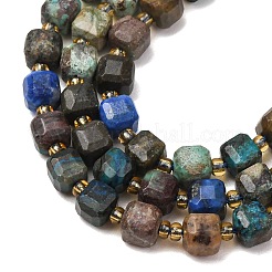 Natural Chrysocolla and Lapis Lazuli Beads Strands&nbsp;GG-CBAC972-A09-01