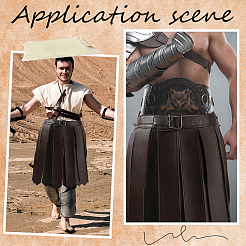 PU Leather Roman Belt Skirt&nbsp;AJEW-WH20033-120B