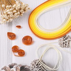 6色クイリングペーパー  段階的なカラー  ミックスカラー  390x3mm  約120ストリップ /袋  20strips /色&nbsp;DIY-J001-3mm-A