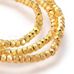 Electroplated Non-magnetic Synthetic Hematite Beads Strands&nbsp;X-G-M359-03G