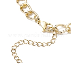 Aluminium Twisted Curb Chains Link Bracelets&nbsp;BJEW-JB11530-01