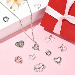 100pcs 10 Style Tibetan Style Alloy Charms&nbsp;TIBEP-CJ0001-39