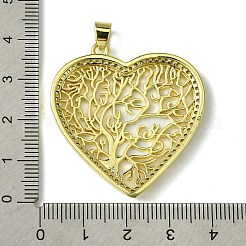 Eco-Friendly Brass Micro Pave Cubic Zirconia Pendants&nbsp;KK-A204-04G