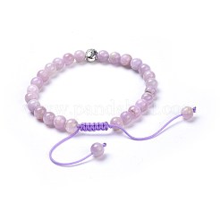 Natural Kunzite Braided Bead Bracelets&nbsp;BJEW-JB04243-01