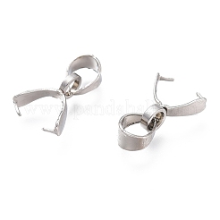 Tarnish Resistant 201 Stainless Steel Pendant Pinch Bails&nbsp;STAS-H380-18P