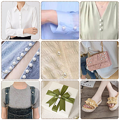 150 Sets Plastic Imitation Pearl Buttons&nbsp;KY-GA0001-46B