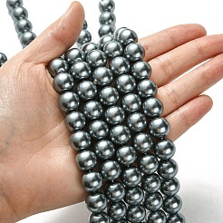 Eco-Friendly Glass Pearl Beads Strands&nbsp;HY-A008-12mm-RB077