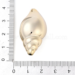 CCBプラスチックビーズ  巻き貝  ゴールドカラー  39x22x18mm  穴：1mm&nbsp;CCB-B004-03G