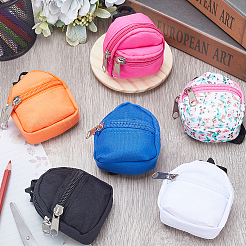 6Pcs 6 Colors Casual Mini Cloth Doll Backpack&nbsp;AJEW-GF0008-36B