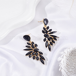 1 Pair Resin Wing Dangle Stud Earrings&nbsp;EJEW-LP0001-23C