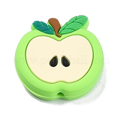 Apple Food Grade Eco-Friendly Silicone Focal Beads&nbsp;SIL-B001-02B