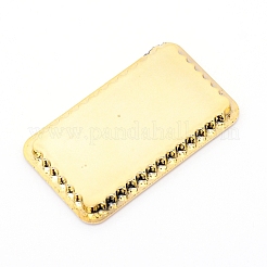 PVC模造ベーキングパン  長方形  ゴールド  50x30x5mm  インナーサイズ：44x23.5mm&nbsp;DIY-WH0190-04