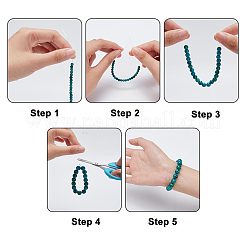 117Pcs 4 Styles Synthetic Yellow Turquoise(Jasper) Beads Strands&nbsp;TURQ-AR0001-22