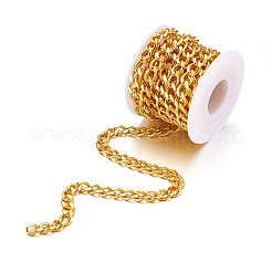 9.84 Feet Brass Faceted Curb Chains&nbsp;CHC-TA0001-31