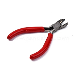 45＃鋼のアクセサリーのペンチ  サイドカッティングプライヤー  フェロニッケル  レッド  11x5.1~5.3x0.95~1cm&nbsp;PT-C002-04A
