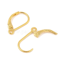 スターリングシルバーレバーバックフープピアス925個  カン付き  18KGP本金メッキ  16.5x10x2mm  穴：1mm  ピン：0.8mm&nbsp;STER-L054-52G