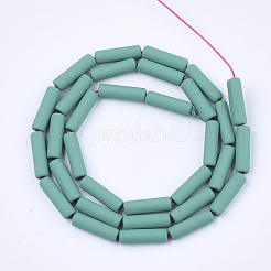 Spray Painted Non-magnetic Synthetic Hematite Beads Strands&nbsp;G-T124-15