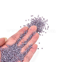 ガラスシードビーズ  セイロン  ラウンド  ロージーブラウン  12/0  2mm  穴：1mm  約30000個/ポンド&nbsp;SEED-A011-2mm-148