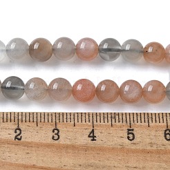 Natural Multi-Moonstone Beads Strands&nbsp;G-G453-A03-6mm