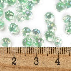 6/0 Inside Colours Fringe Glass Seed Beads&nbsp;X1-SEED-A034-03A