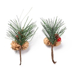 Plastic Artificial Winter Christmas Simulation Pine Picks Decor&nbsp;DIY-P018-G01