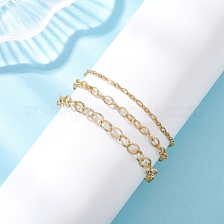3Pcs 304 Stainless Steel Bracelets&nbsp;BJEW-JB12456