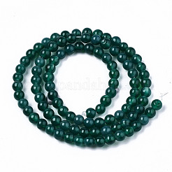 Natural Green Onyx Agate Beads Strands&nbsp;X-G-S359-233