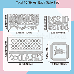 Graduation Theme Carbon Steel Cutting Dies Stencils&nbsp;DIY-WH0309-1779