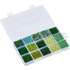 15 Styles Glass Seed & Bugle Beads&nbsp;SEED-PA0001-14C