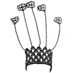 2Pcs Halloween Gothic Finger Ring Bracelets for Women&nbsp;BJEW-CN0001-15
