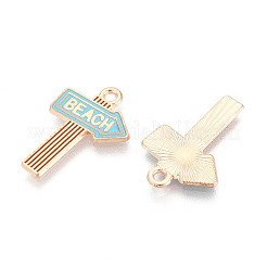 Beach Theme Alloy Enamel Pendants&nbsp;ENAM-T022-33J