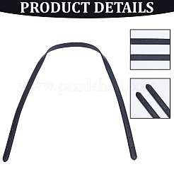 合成皮革製調節可能なバッグストラップ2本  ブラック  805x13x3mm&nbsp;DIY-CL0001-38B