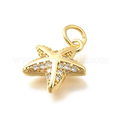 Brass Micro Pave Clear Cubic Zirconia Pendants&nbsp;LS-KK-Q040-01F-G