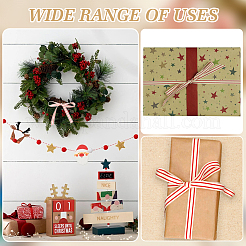 2 Rolls 2 Styles Cotton Striped Ribbons&nbsp;OCOR-WR0001-56A