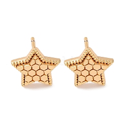 Brass Stud Earrings&nbsp;EJEW-D288-14G