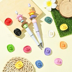 36Pcs 12 Colors Opaque Acrylic Beads&nbsp;SACR-CJ0001-84
