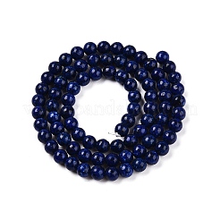 Dyed Natural White Jade Beads Strands&nbsp;G-T140-4mm-B12