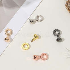 真鍮留め具5色5個  リング  ミックスカラー  20x10x8mm  穴：6mm  1pc /カラー&nbsp;FIND-SP0004-10